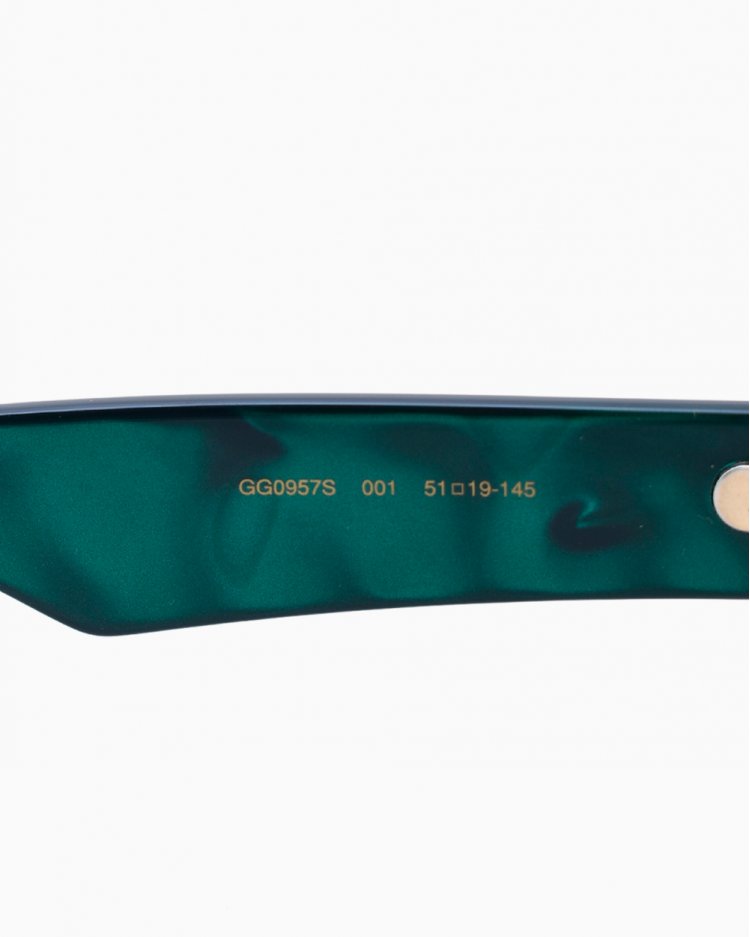 Óculos de sol Gucci original verde GG0957S feminino